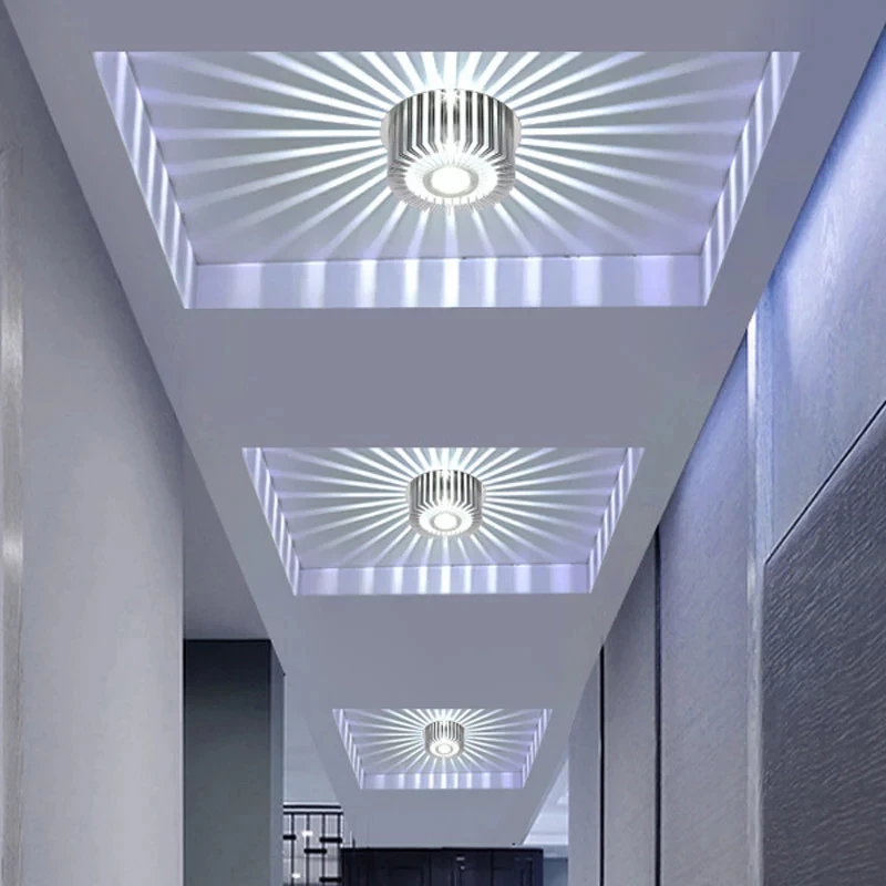 

LukLoy New Downlight 3W 5W Surface Mounted Down Light Recessed In Soptlight Red Blue Yellow Colored Light Corridor Sopt Lights