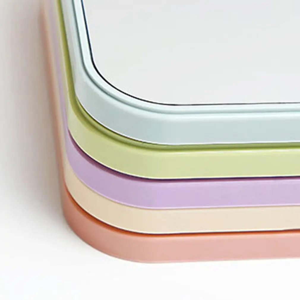 Складное зеркало для макияжа портативное Большое Квадратное одностороннее