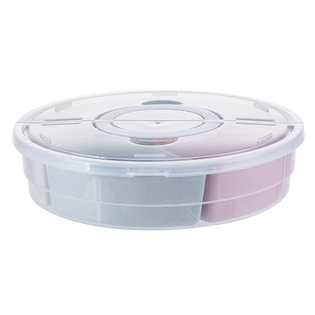 Портативный бытовой лоток для сухофруктов с крышкой герметичная коробка закусок