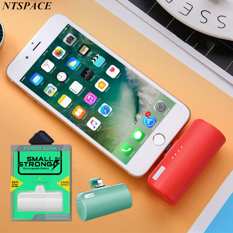

3000mAh Mini Power Bank For iPhone12 Xiaomi External Battery Powerbank Powerful Charger Portable Poverbank For Samsung
