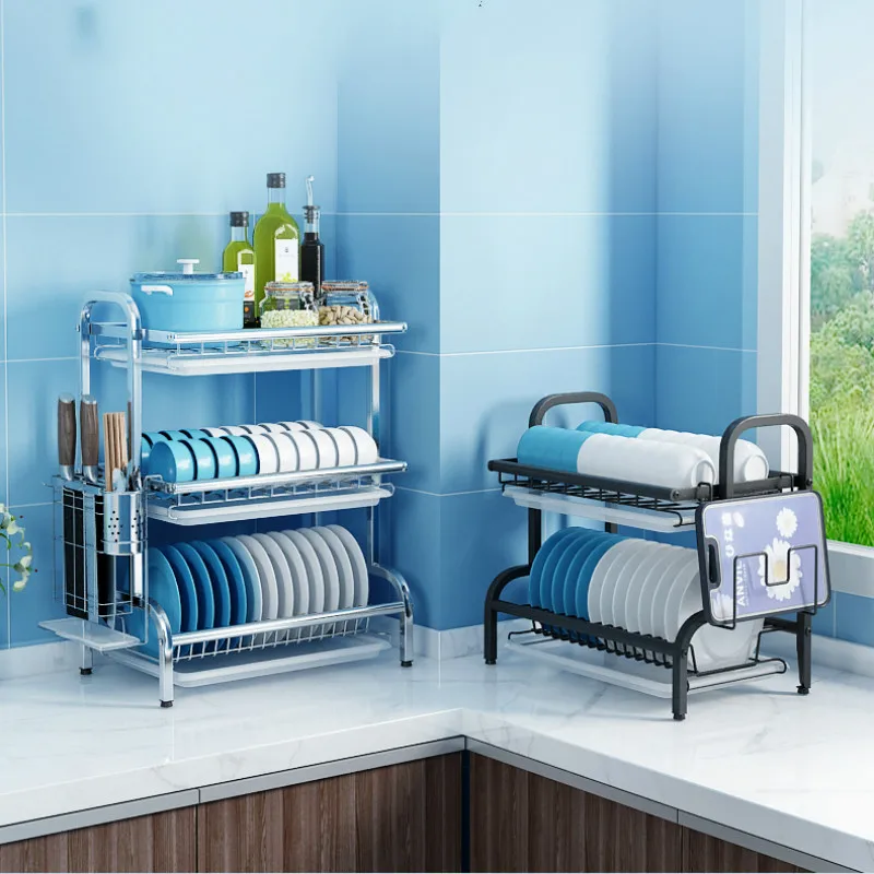 

Nordic Kitchen Storage Rack Metal Hook Desktop Dishes Multifunction Simple Storage Rack Spice Kuchnia Home Products DG50SR