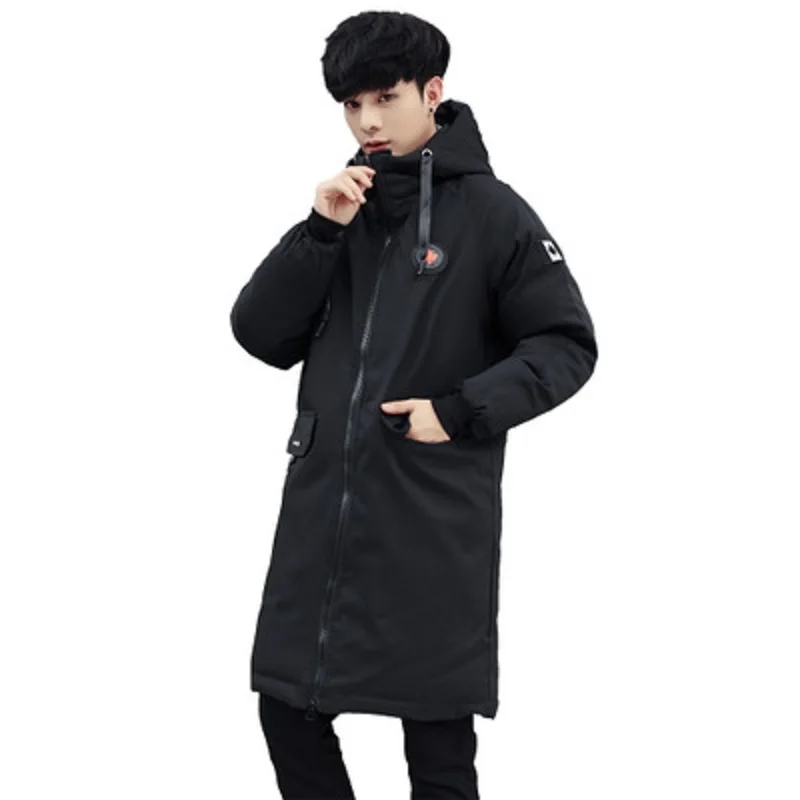 

High Quality Cotton Clothing Padded Coats Puffer Hooded Thicken Lined Mens Winter Long Jacket