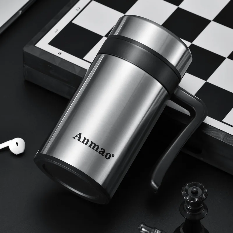 

304 Stainless Steel Insulated Office Tea Cup with Handle Filter Screen Thermos Hydro Flask Hydro Flask Stainless Steel Cups