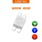 100 _ Smd 6028 RGB LED Smt 3528 Led зенкер, светодиодный излучающий диод, чип, светящиеся бусины RGB, механические фонарики