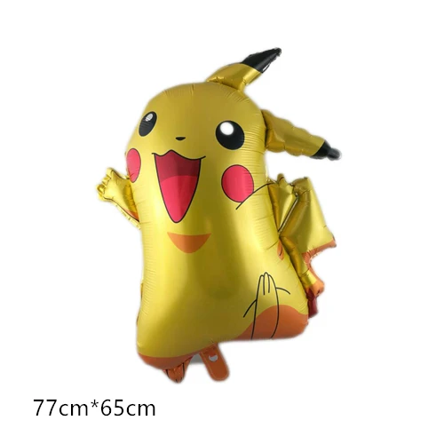 1pc Новые воздушные шары Пикачу pokemon go, праздничные вечерние шары с днем рождения, праздничные украшения для детей, подарок для мальчиков, Мультяшные игрушки - Цвет: 1pc