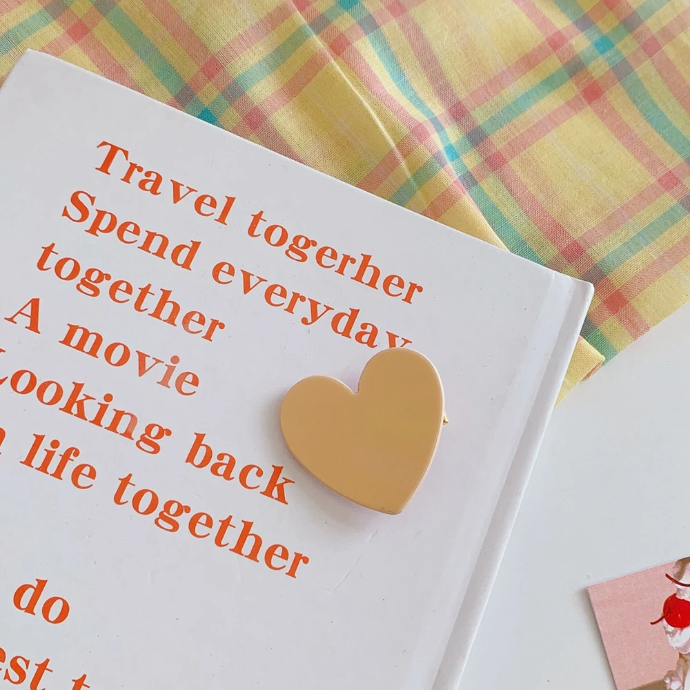 

Candy Color Love Hair Clips Minimalist Hairpins for Women Girl Cute Hairpins Hair Accessories