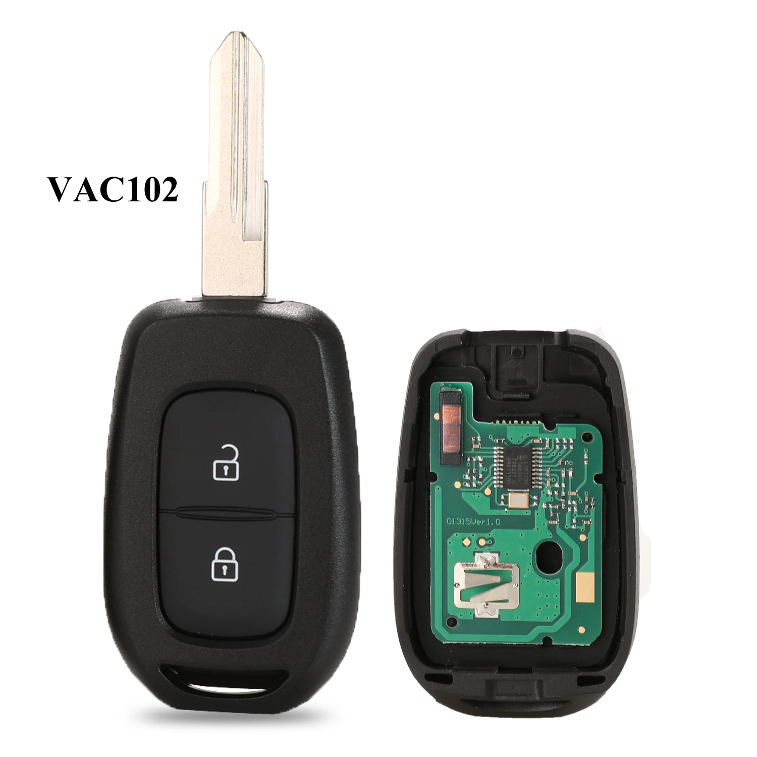 VAC102 Jingyuqin дистанционный ключ автомобиля 433 МГц с PCF7961M 4A чип для Renault Sandero Dacia Logan Lodgy Dokker Duster trafc Clio4 Master3 - Color: VAC102