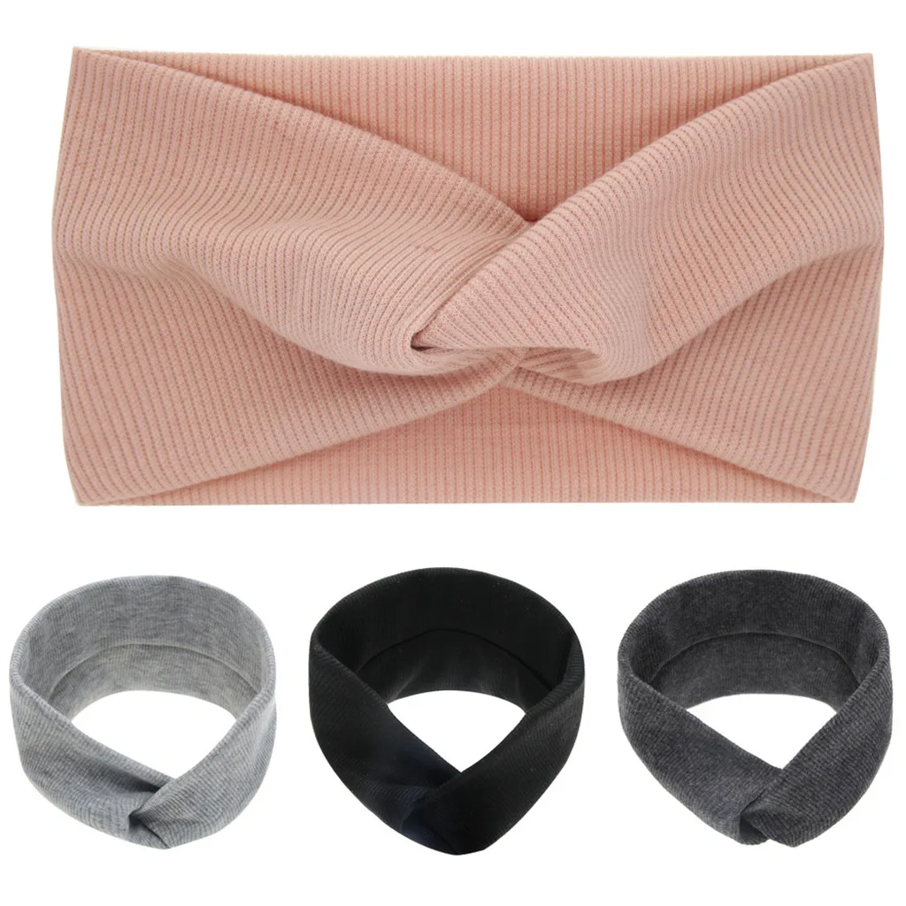 2020 Baby Headband Women Girl Twisted Hair Band Kids Woolen Headwrap Mommy Headbands Toddler Winter Turban Accessories | Детская одежда