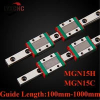 mgn mgn15mgn15h slider block for use with miniature linear rail slide 100 1000mm mgn linear guide cnc 3d printer part