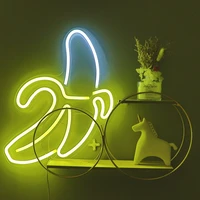 wholesale high quality 5v heart banana hello love pineapple guitar dolphin rainbow led wall neon light sign for decoration gifts
