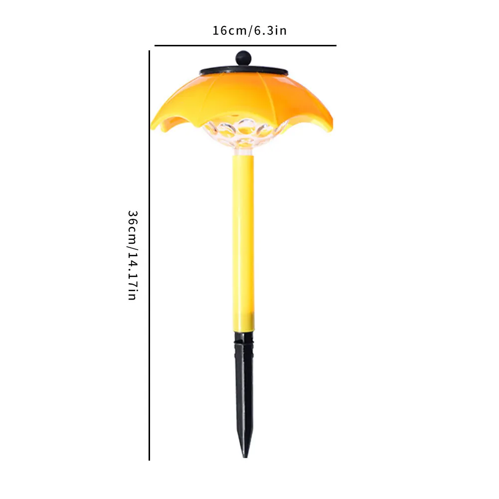 

Mini Umbrella Lawn Lamp Solar Lawn Lights Outdoor Led Decking Floor Waterproof Lamp Decorative For Garden Path Yellow/Red/Blue