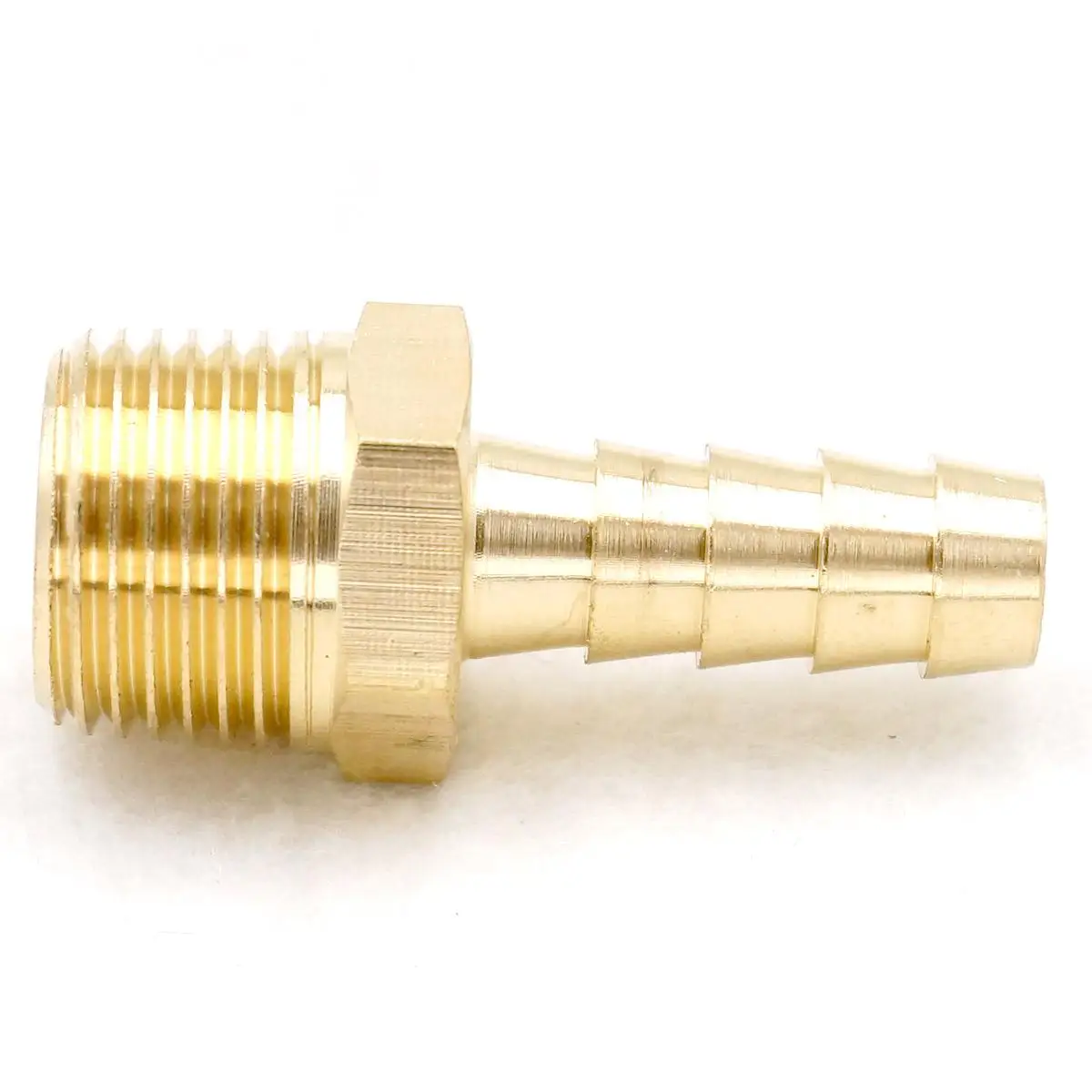 Латунный топливный фитинг с хвостовиком для шланга 3/8 дюйма NPT штекер x 5/16 адаптер