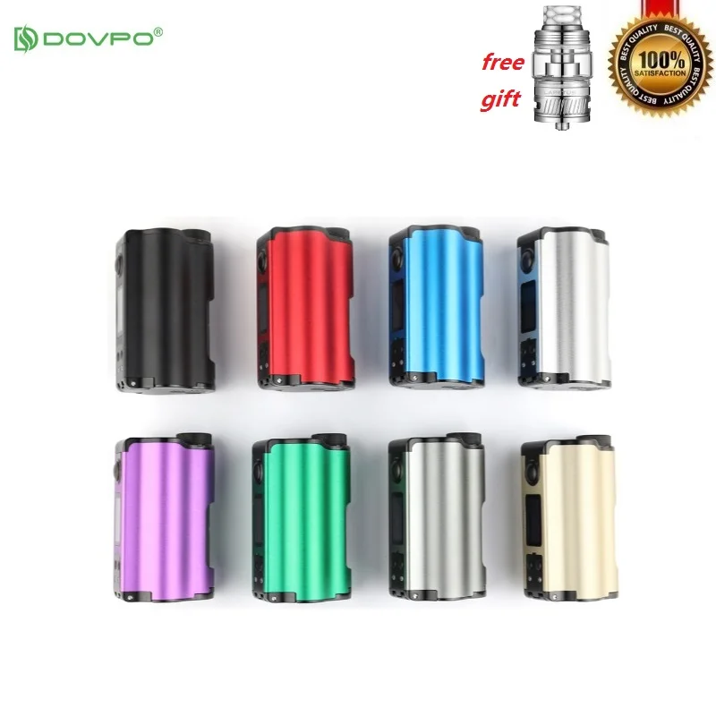 Оригинальный DOVPO Topside Dual 200W Squonk бокс мод топ с 10 мл бутылка электронные сигареты