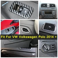 central air conditioning ac vents frame cover trim dashboard instrument air outlet decoration for vw volkswagen polo 2014 2018