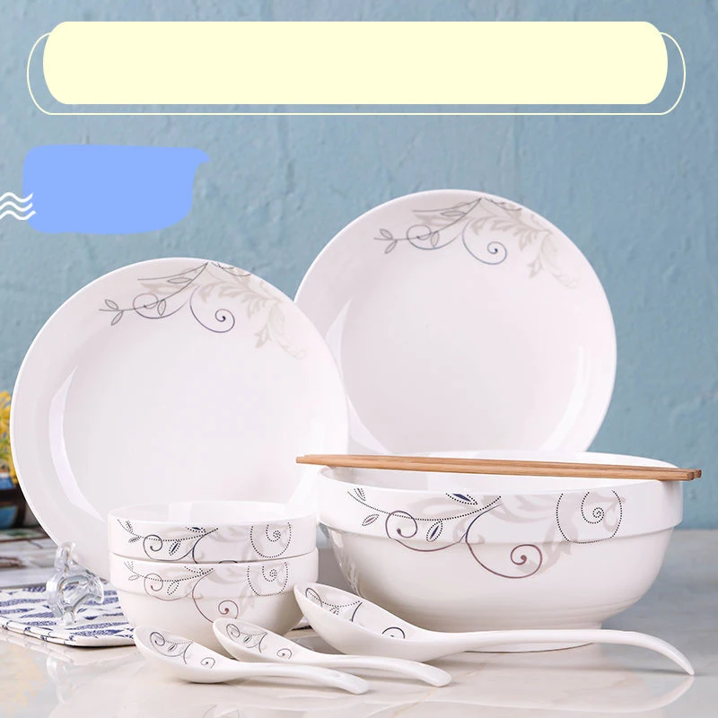 Набор посуды для 2 человек посуда бытовая миска риса простая Милая мультяшная