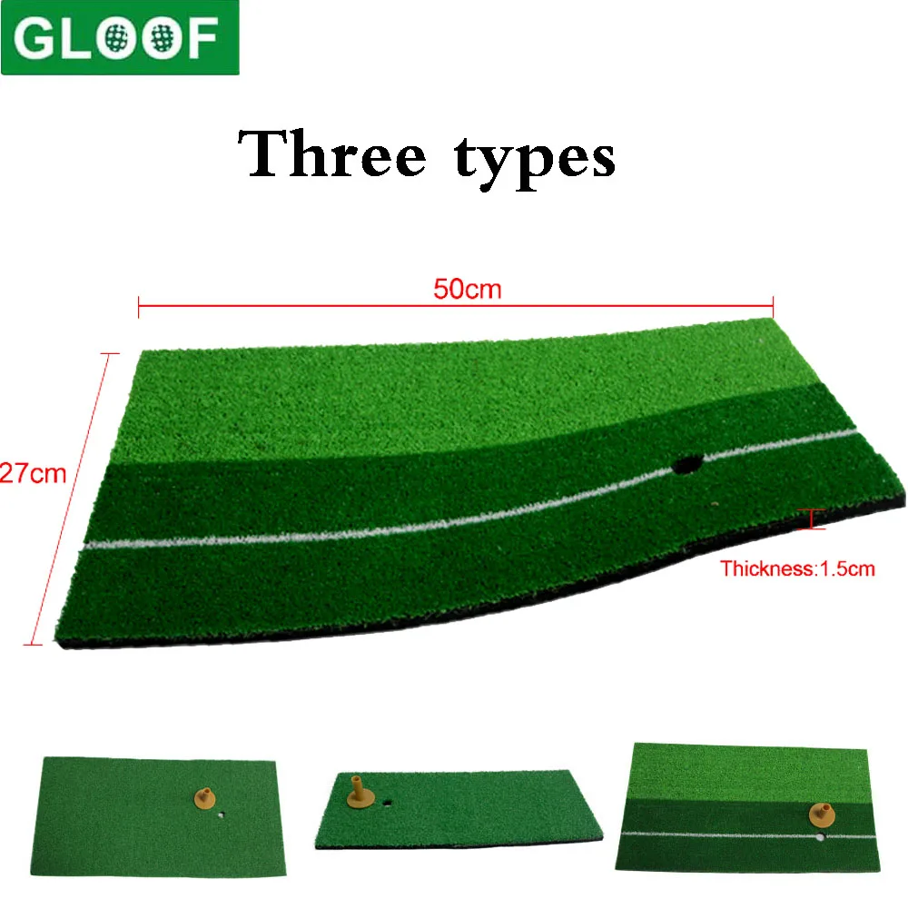 

1Set Golf Hitting Mat Training Grass Pad with Ball Backyard Indoor Practice Aids Rubber Tee Holder Fitness Sports Supplies