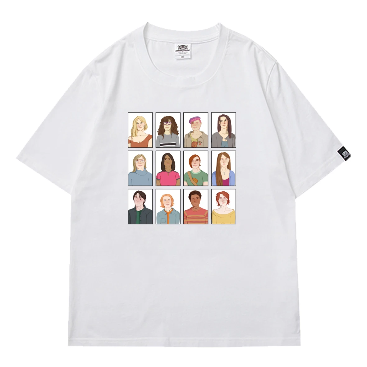 

Hot Y2k O-neck Tops Kawaii New Popular Men's Short-sleeved Summer Cute Pattern Round Neck T-shirt Printing Teen Unisex Casual
