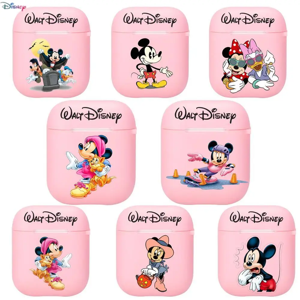

Disney cute Mickey Mouse authentic Silicone Bluetooth Wireless Earphone Case for AirPods Protective Cover Skin Accessories Pods