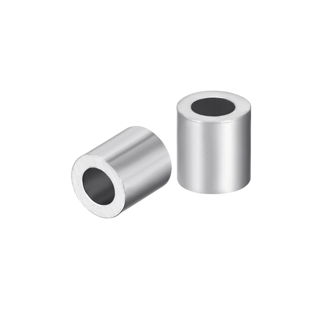 

uxcell M4 Aluminum Sleeve Single Tube Crimp 4mm(5/32 In) Steel Wire Rope Button Stop Clips Cable Ferrules Tool Parts 30Pcs