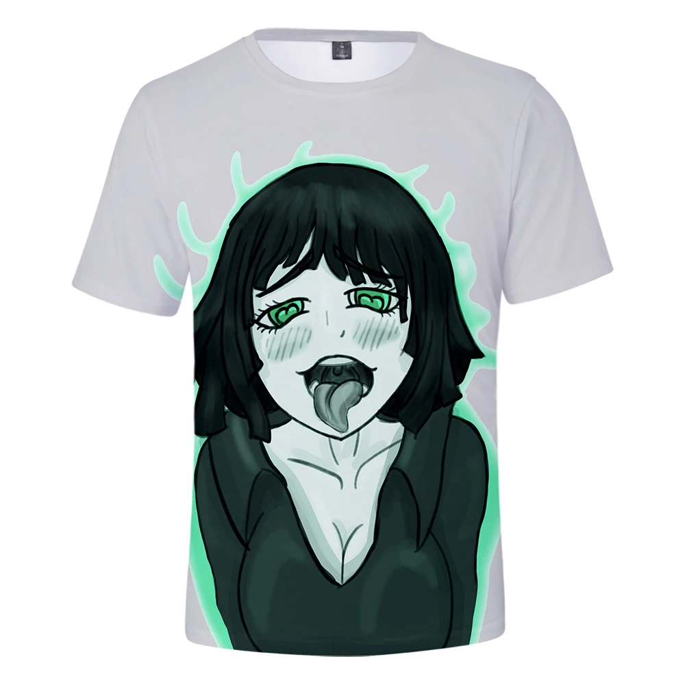 3D Ahegao 3D футболка лето Аниме Топ с коротким рукавом модная футболка хип-хоп с коротким рукавом забавная Повседневная футболка s для мужчин/женщин - Цвет: 3D