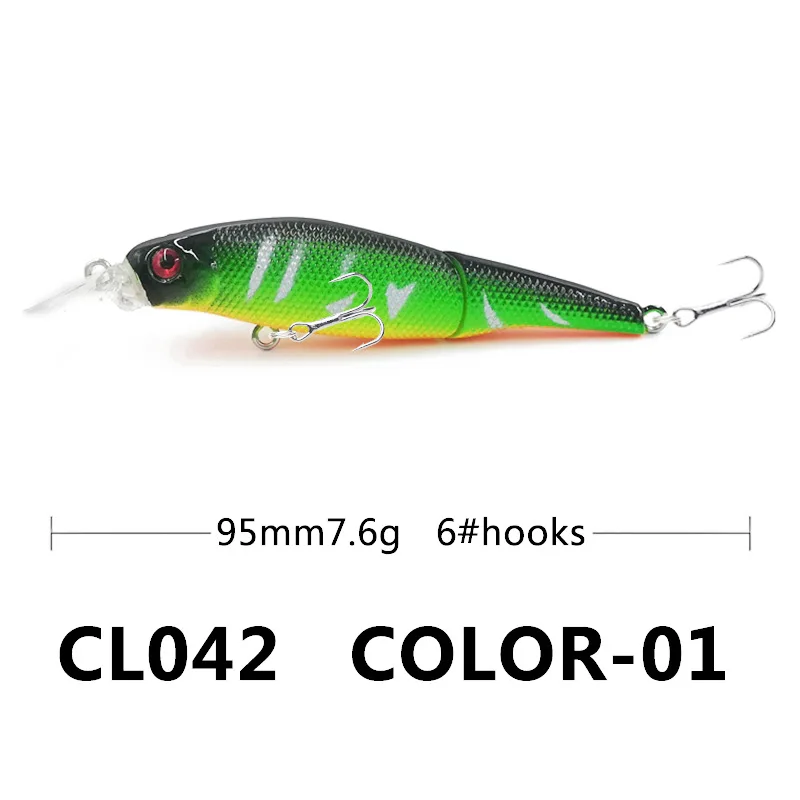 1 дорожная приманка пластиковая искусственная жесткая многосекционная рыба 9 5