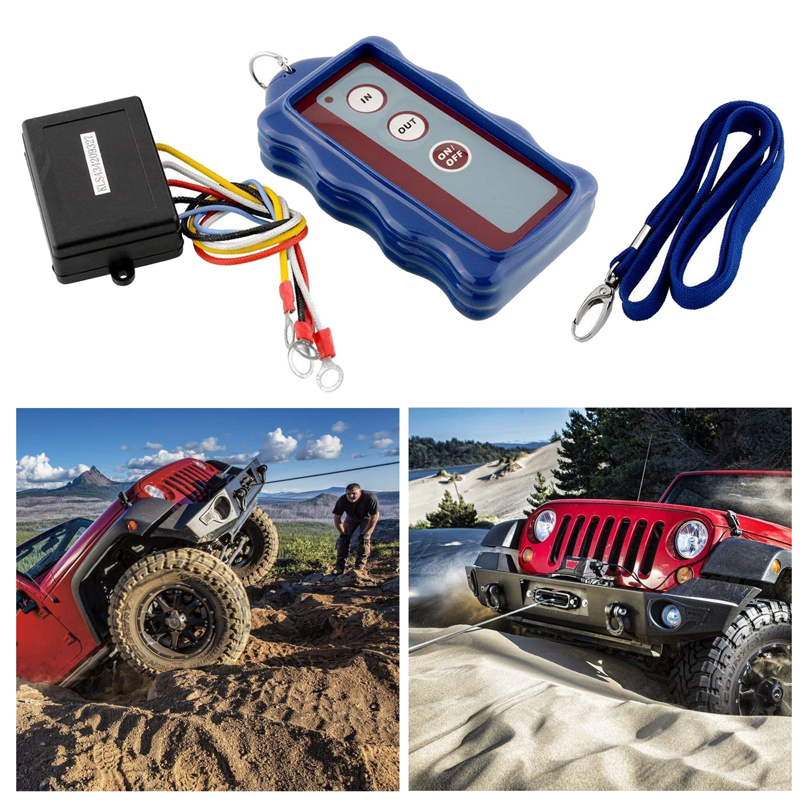 

Wireless Winch Remote Control Switch For ATV Car Truck Easy To Install