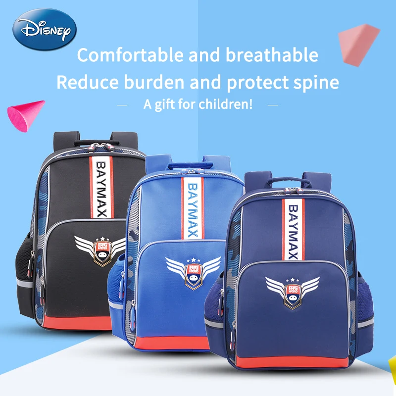 

Детский школьный портфель с героями Диснея, дышащий Многофункциональный ранец большой вместимости с мультипликационным рисунком для 2-3 кл...