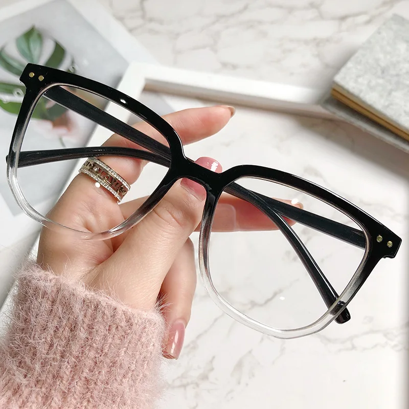 

2021 New Fashion Women Eyewear Retro Myopia Men Eyeglasses Frame Trend Optical Computer Transparent Universal Eye Glasses