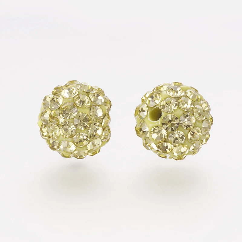 50 шт. разноцветные блестящие стразы европейские шарики для браслета ожерелий