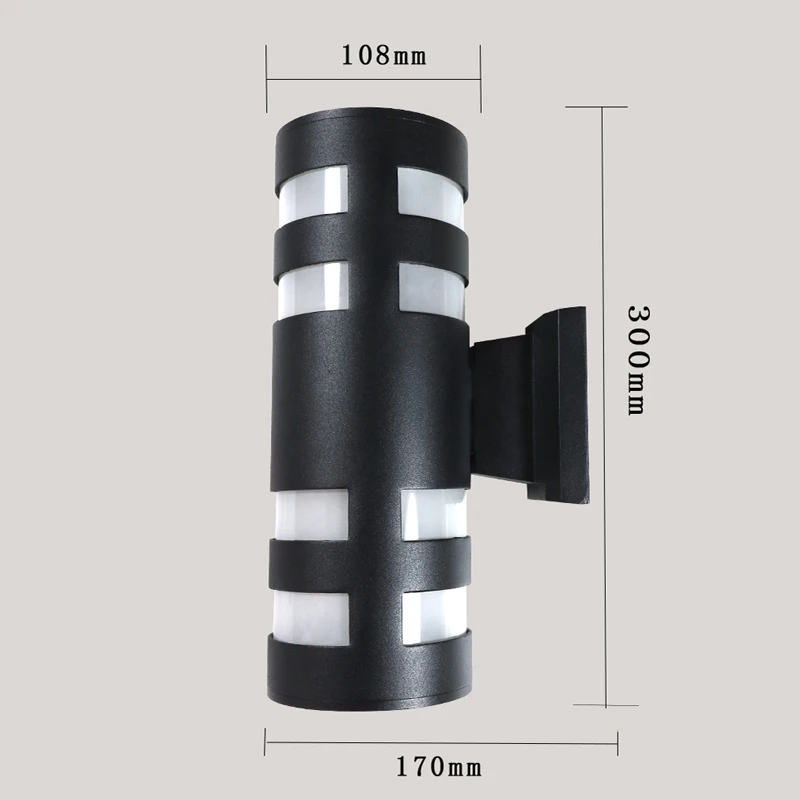 Крытый Открытый 6 Вт 12 светодиодный настенный светильник водонепроницаемый