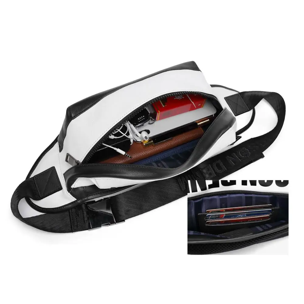 BISON джинсовая сумка-Кроссбоди из натуральной кожи модная сумка на ремне груди