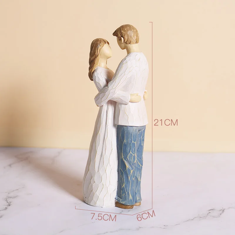 Эстетическая фигурка из искусственной смолы резьба по дереву скульптура