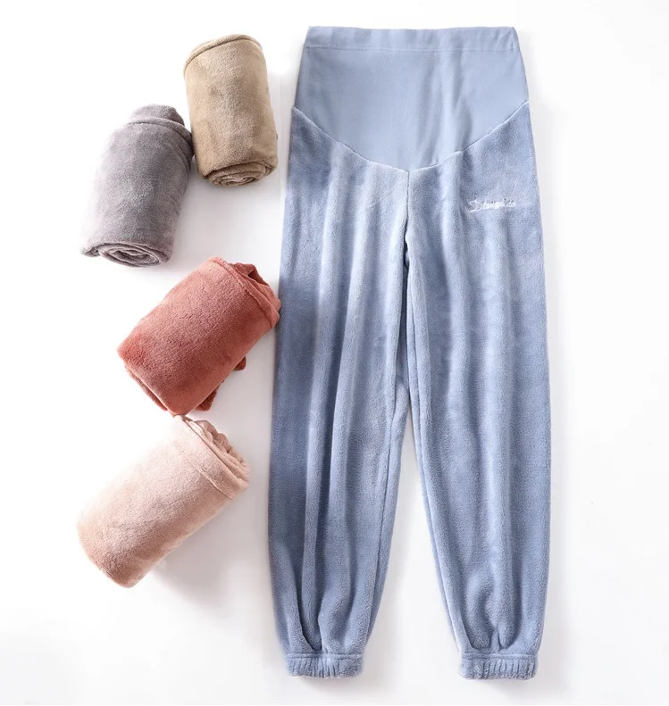 Штаны для беременных теплые штаны феи осенне зимняя одежда из кораллового флиса