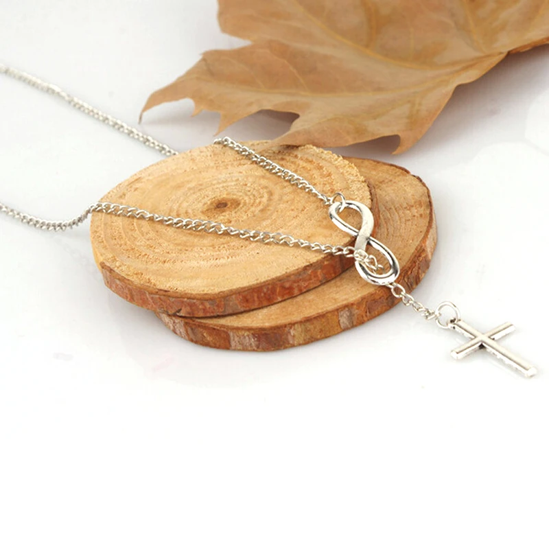 Модный дизайн посеребренное ожерелье с подвеской в виде креста индивидуальное