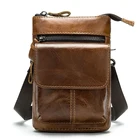 Забавная Мужская поясная сумка Luufan, кошелек из натуральной кожи на молнии, маленький мужской поясной кошелек для телефона, 886