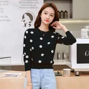 

Short bottomed sweater women's autumn and winter 2020 new loose and versatile knitwear long sleeve top