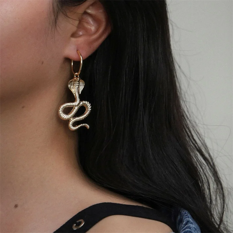 2 шт./компл. женские серьги личности в британском ретро стиле животного простой