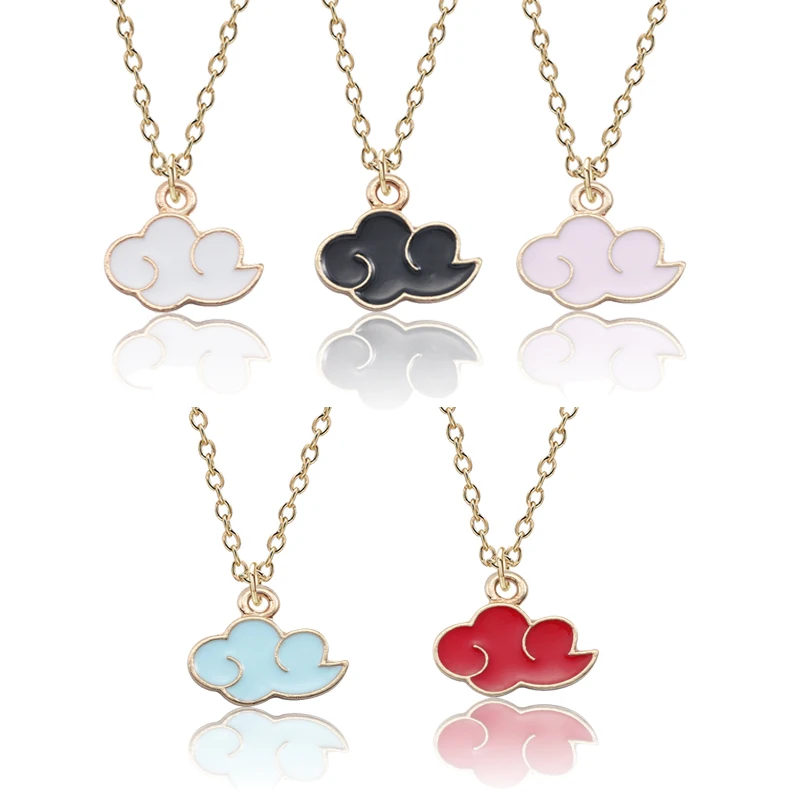 Симпатичные Облако кулон ожерелье для женщины и мужчины подвеска золотой