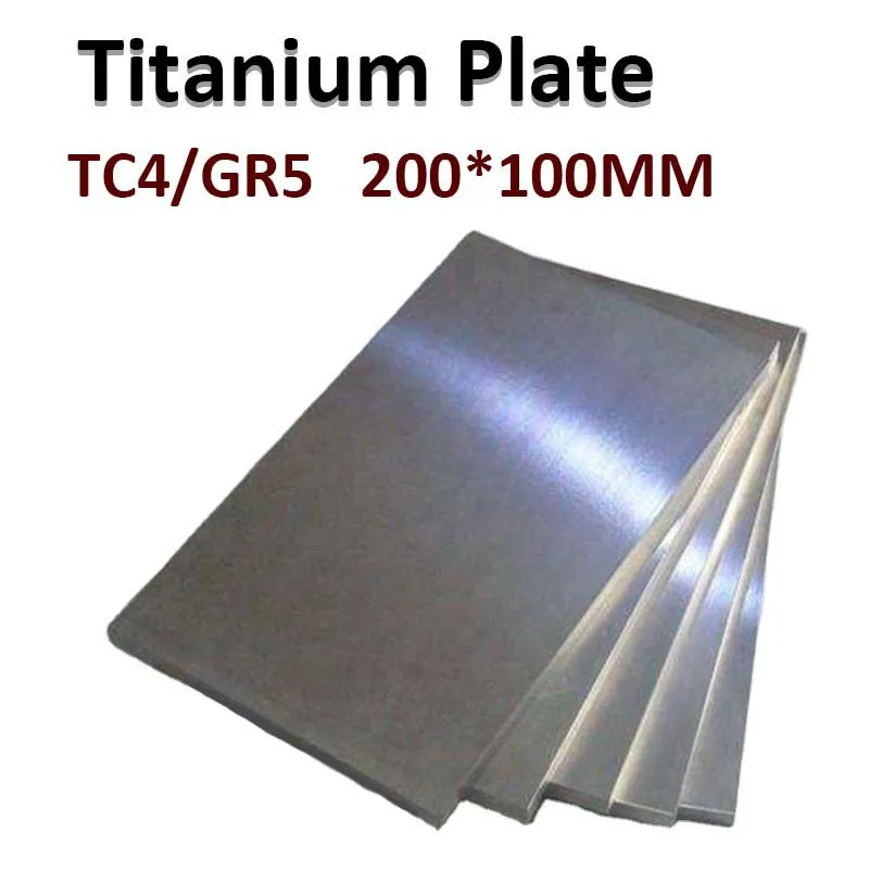

Titanium Plate 200*100mm TC4 Gr5 Grade Board Ti Titanium Sheet Thickness 1-25mm Titanium Alloy TC4