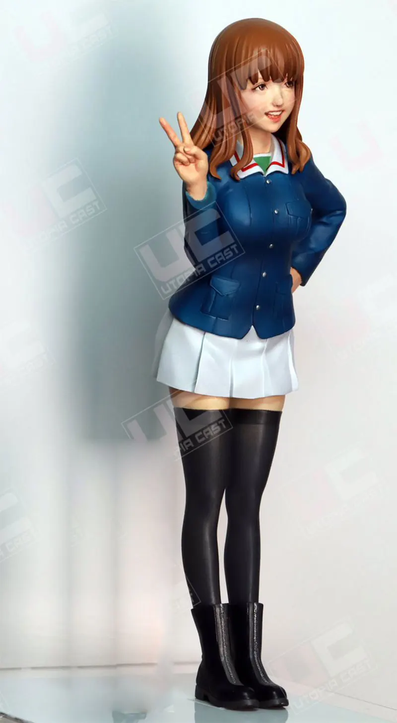 Kawaii аниме 1/35 масштаб колесница Униформа девушка миниатюрное статическое моделирование Неокрашенный DIY сборка Женская фигурная Смола модельные наборы