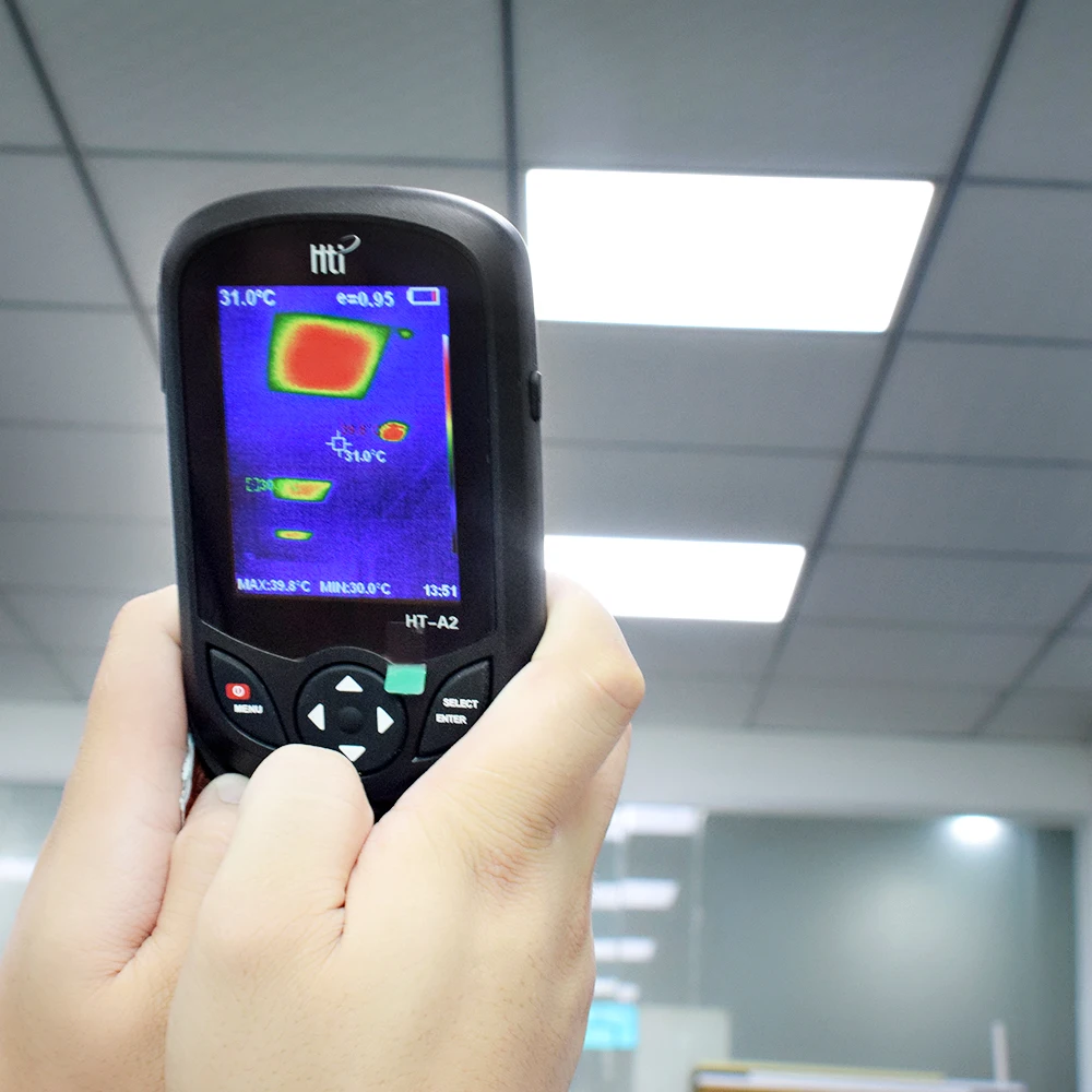 

3.2'' HT-A2 Automatic Portable Thermal Imager -20C~300C Portable Thermal Imager 300,000 pixels Infrared Measuring Instrument