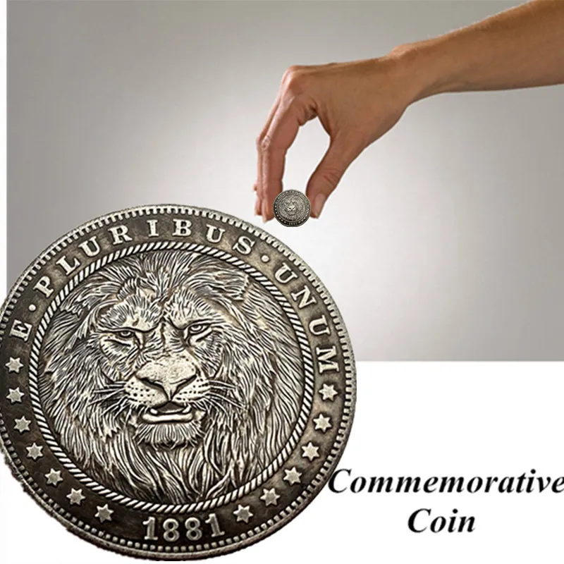 Памятная монета в виде кленового листа 5 типов панда динозавр кошка узор