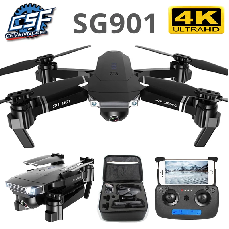 Дрон SG901 4K Rc камера HD 1080P WiFi fpv с Квадрокоптер камерой полета 20 минут следования за