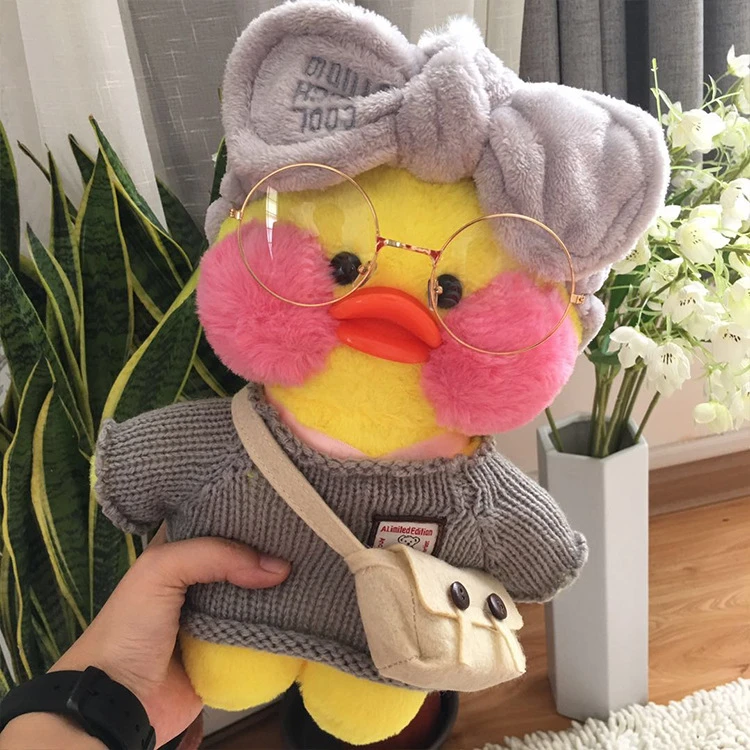 

Korean Netred Wearing Hyaluronic Acid Little Yellow Duck Doll Ducks Lalafanfan Ducks Plush Soft Toys Ducks Doll Birthday