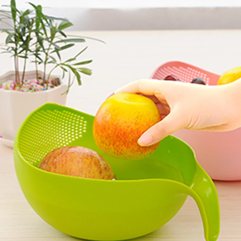 3 цвета кухонный водяной дуршлаг для приготовления пищи пластиковый слив риса