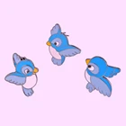 Брошка на лацканы, эмалированная брошь с синими птицами, 3 шт.набор