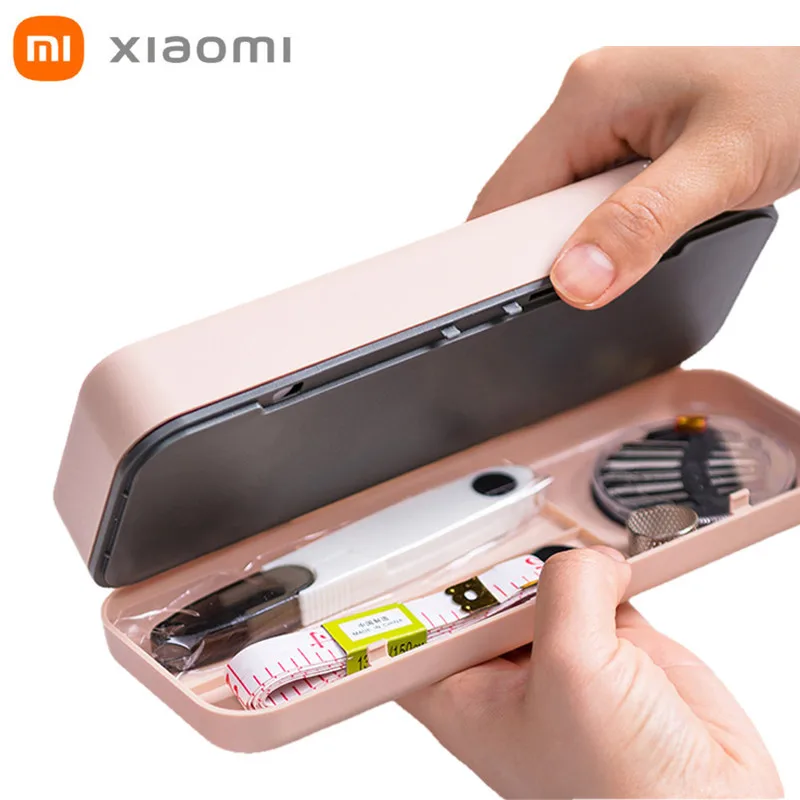 

Xiaomi-caja de costura Mijia Original para el hogar, Kit de costura multifuncional portátil para acolchar a mano, accesorios de