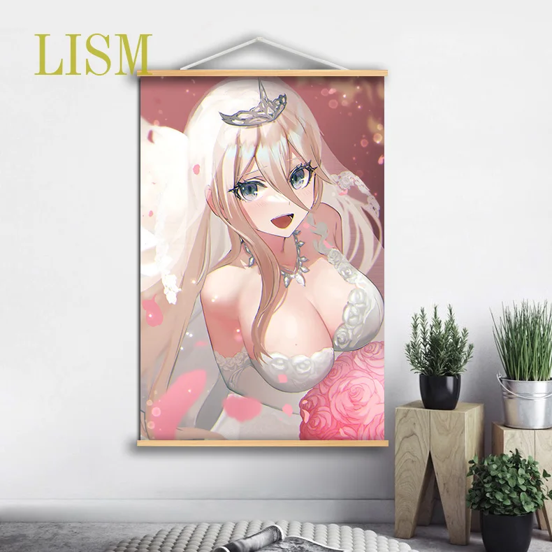 Аниме постер Danganronpa Tsumiki Mikan Akamatsu Kaede картина манга с твердой древесиной Свиток для