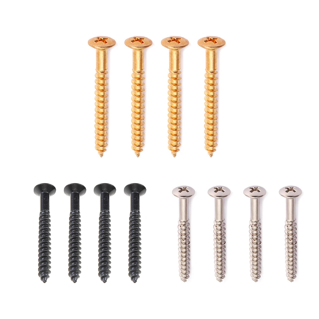 

100% Brand New and High Quality Neck Plate Mounting Screws For Bolt-On Neck Fender Strat Guitar Parts Accessory