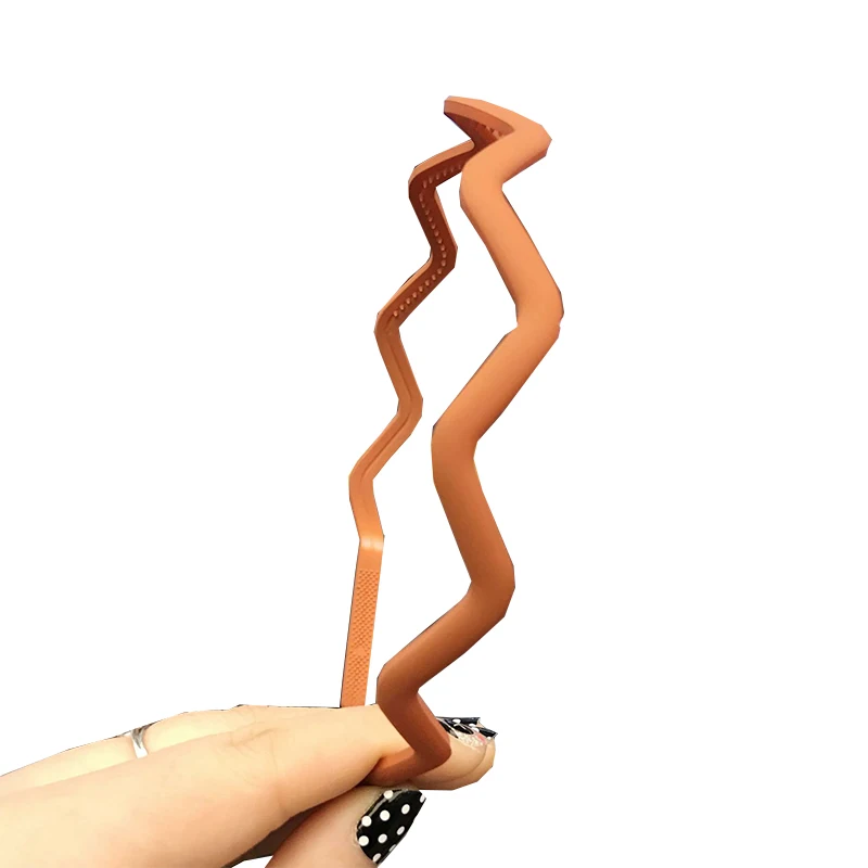 

Candy Color Big Wave Frosted Headband Plastic Resin Thin Hair Hoop Women Girls Hair Accessories Stretch Hair Bands Headwrap